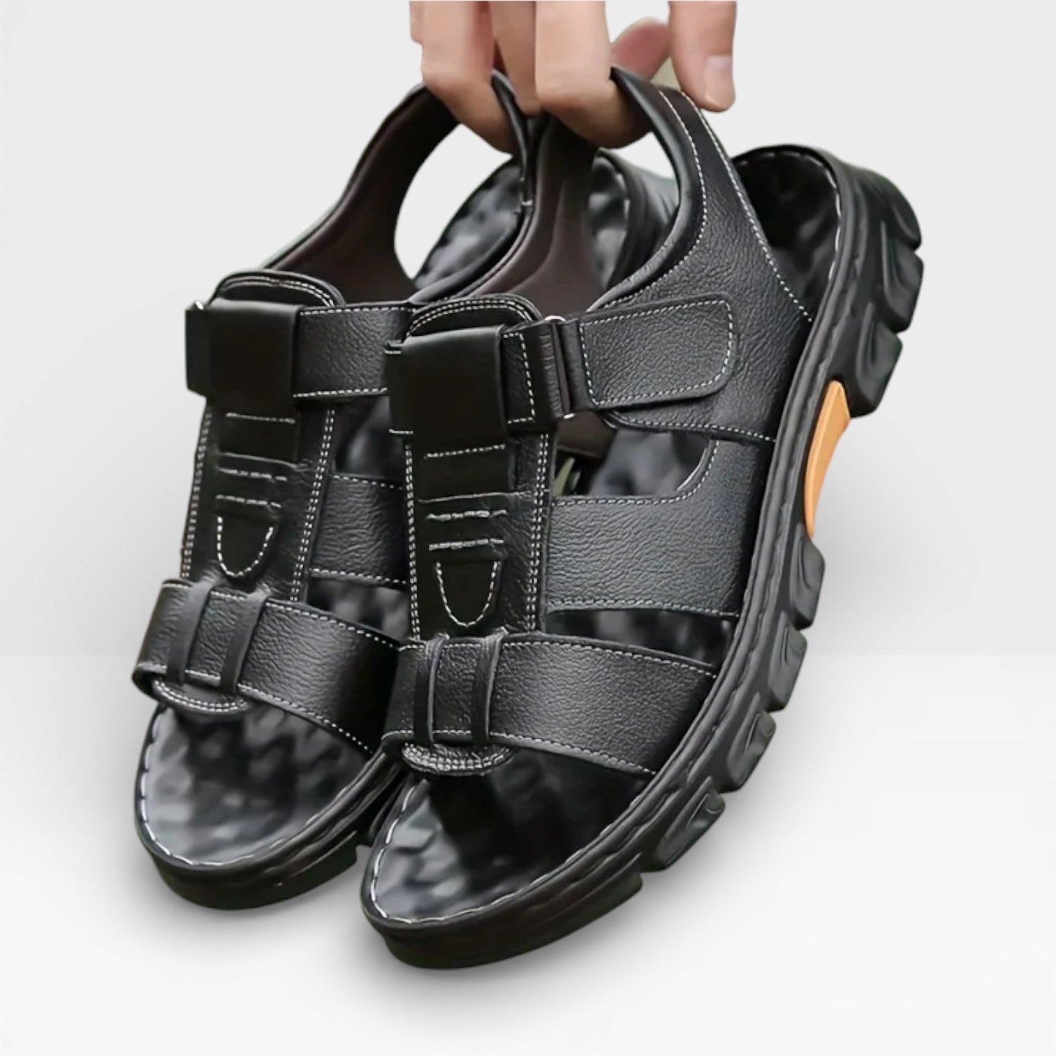 Lorano - Men's Leather Sandals Soft Sole Summer