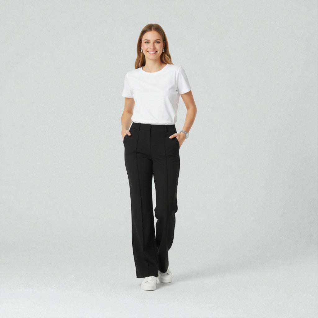 Telisse - Elegantní kalhoty s širokými nohavicemi pro dámy