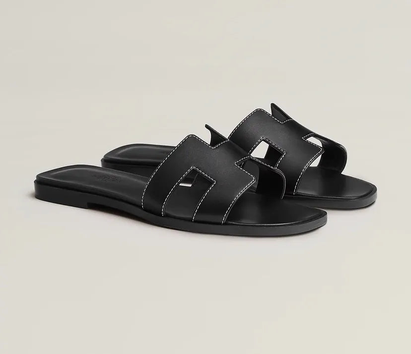 Helvara - Women's Leather Slippers Comfort Fit