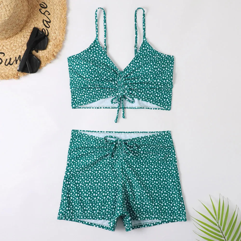 Celvoria - Retro bikiny set s vysokým pasem a puntíky