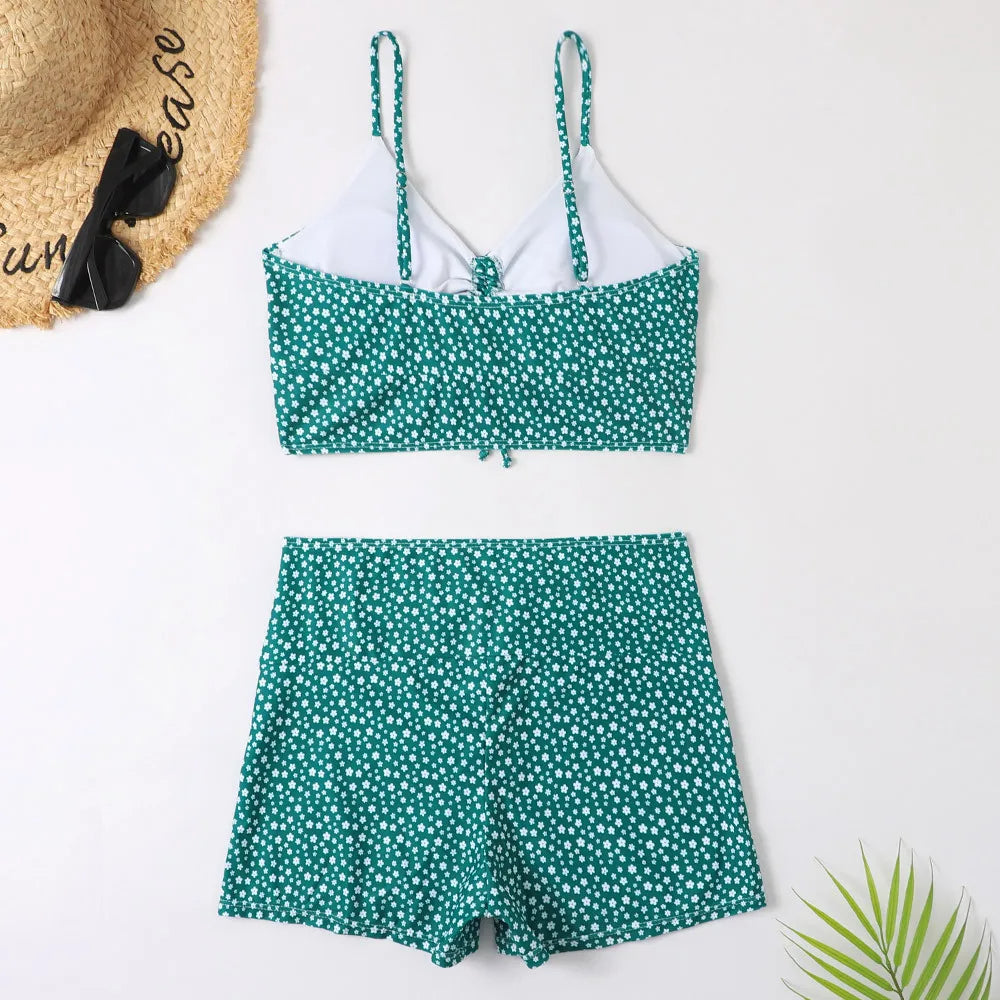 Celvoria - Retro bikiny set s vysokým pasem a puntíky