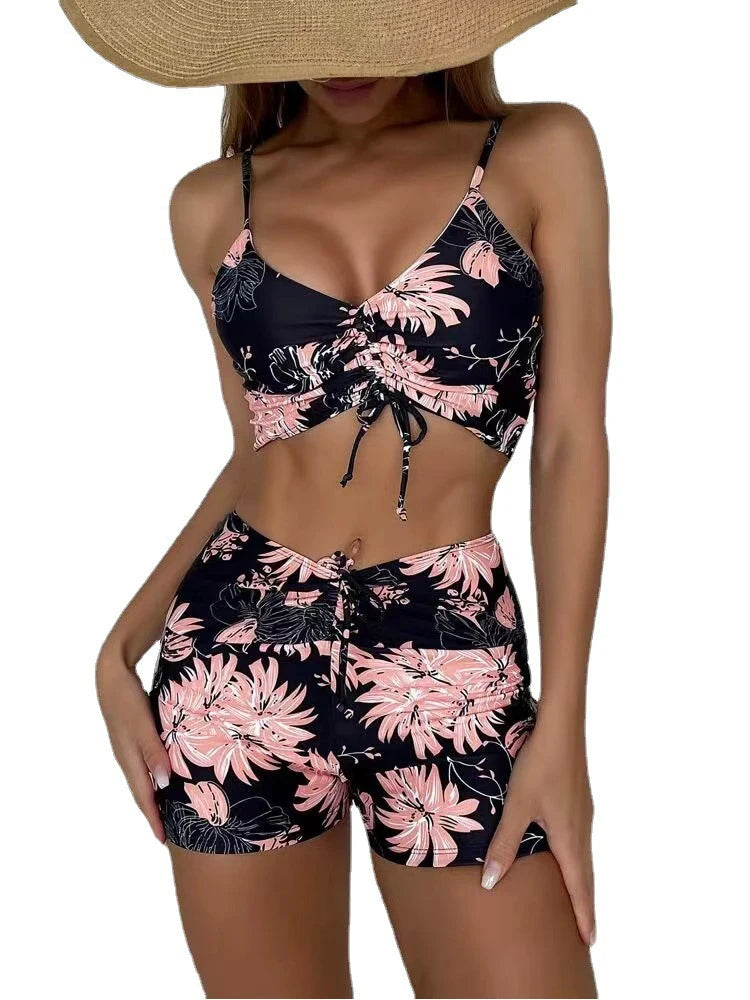 Celvoria - Retro bikiny set s vysokým pasem a puntíky
