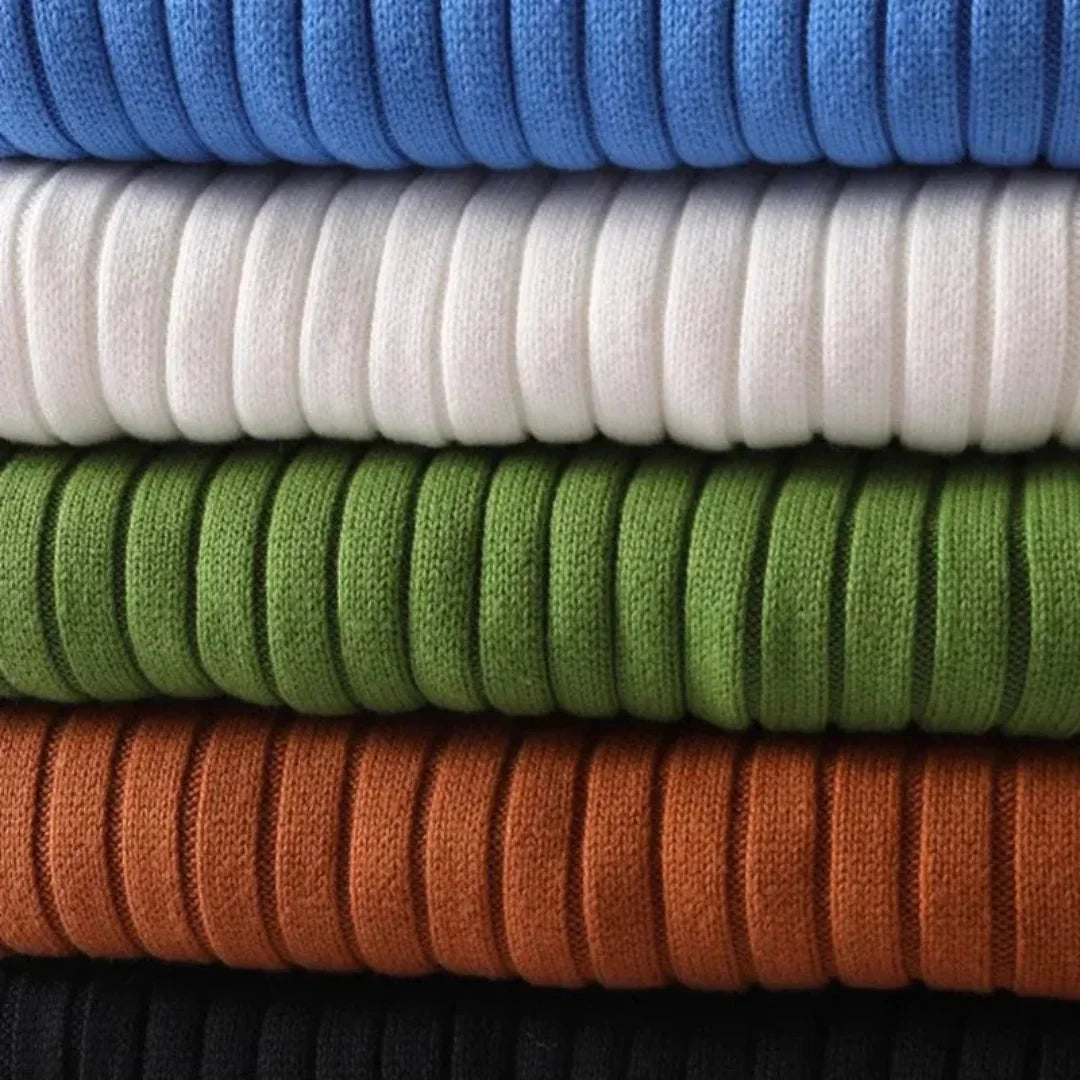 Herren Rollkragenpullover Gerippt | Warm