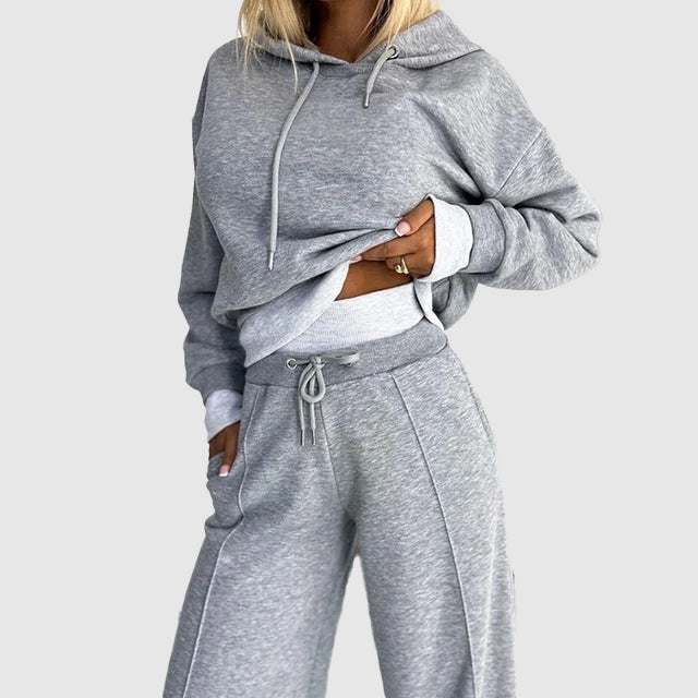 Bequemes Damen Set Mit Hoodie & Hose | Twin