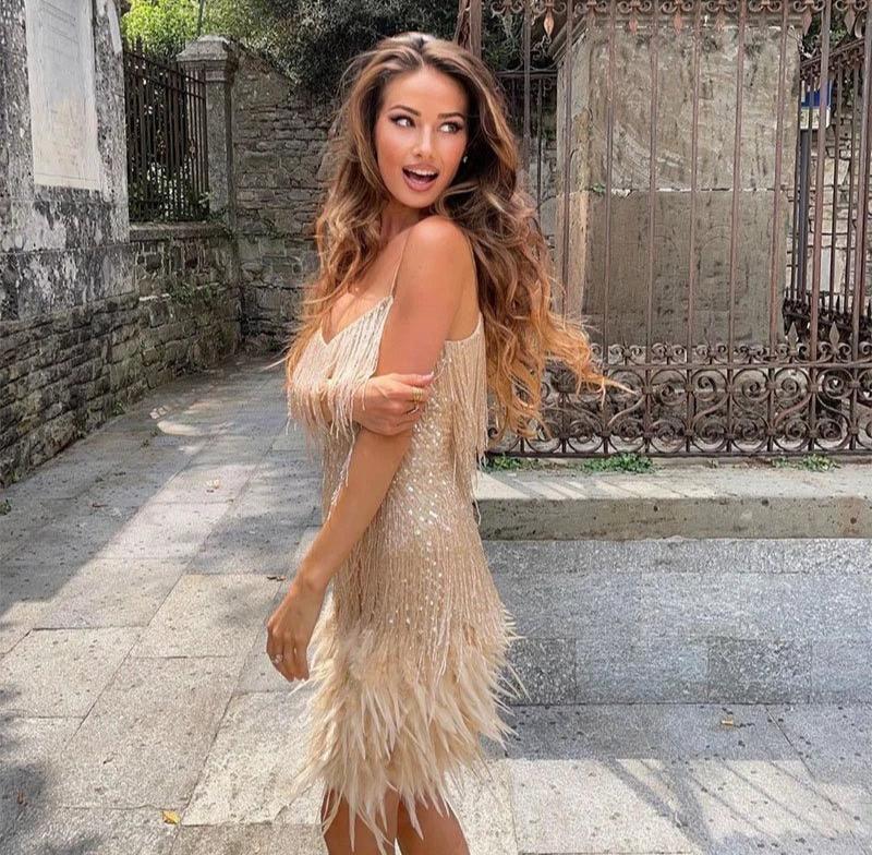 Briellea - Vestido Mini Feder