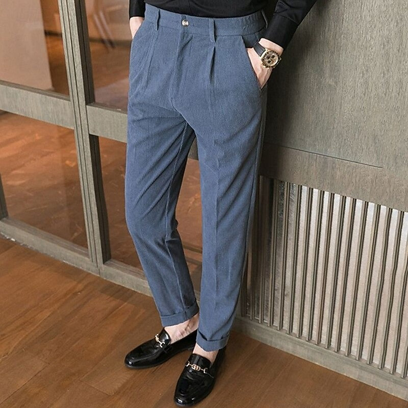 Cordhose Herren mit Knopfverschluss | Klassisch & Lang