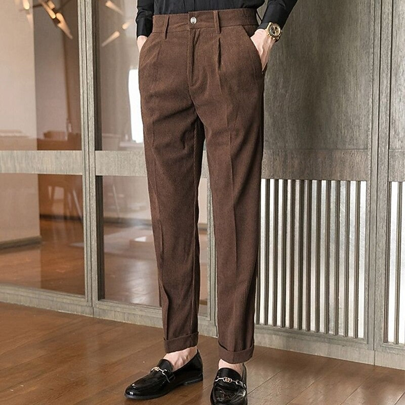 Cordhose Herren mit Knopfverschluss | Klassisch & Lang
