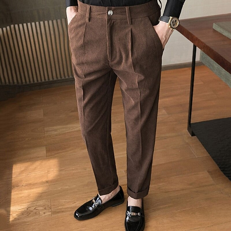 Cordhose Herren mit Knopfverschluss | Klassisch & Lang