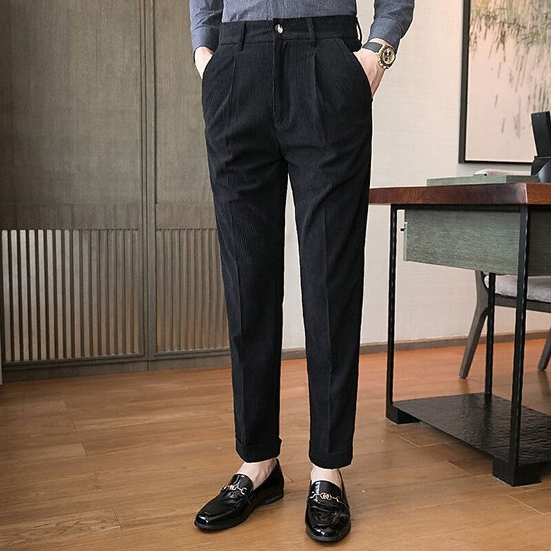 Cordhose Herren mit Knopfverschluss | Klassisch & Lang