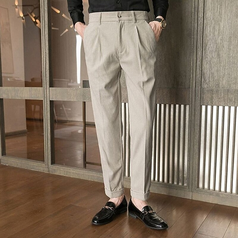 Cordhose Herren mit Knopfverschluss | Klassisch & Lang