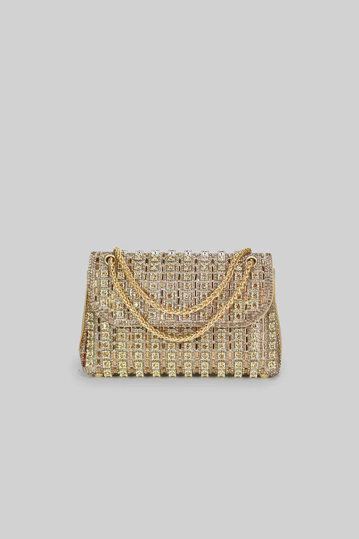 Damen Baguette Handtasche Mit Strassdetails | Elegant