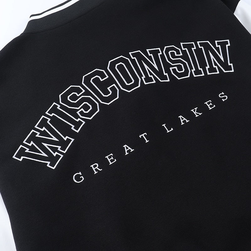 Damen College Jacke Mit Kontrastärmeln | Übergangs