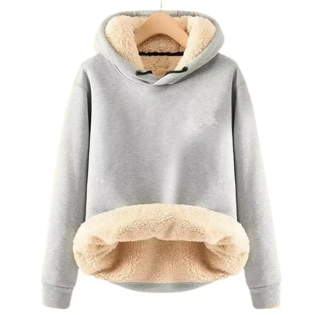Damen Hoodie Mit Fleece & Tunnelzug | Warm