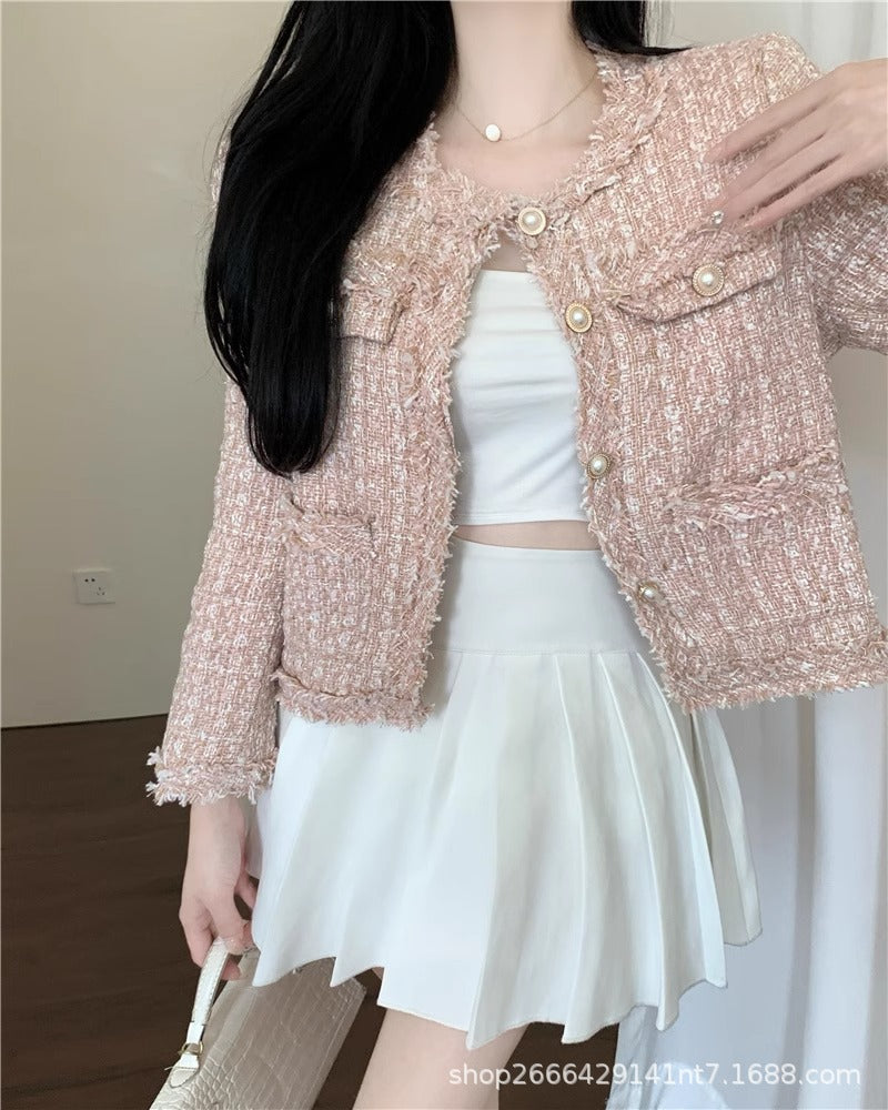 Damen Kurzmantel Mit Knopfleiste Und Taschen | Übergangs