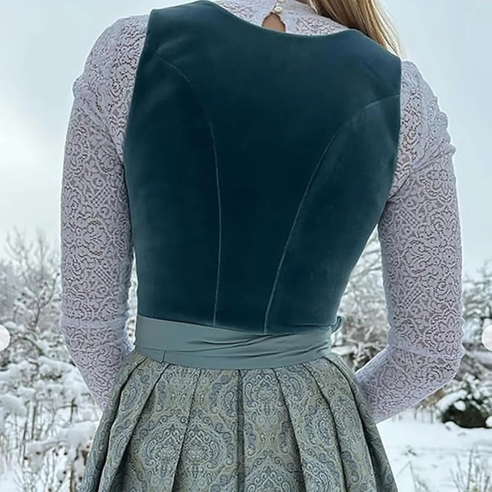 (DRAFTED) Women's Oktoberfest Dirndl with Apron | Midi