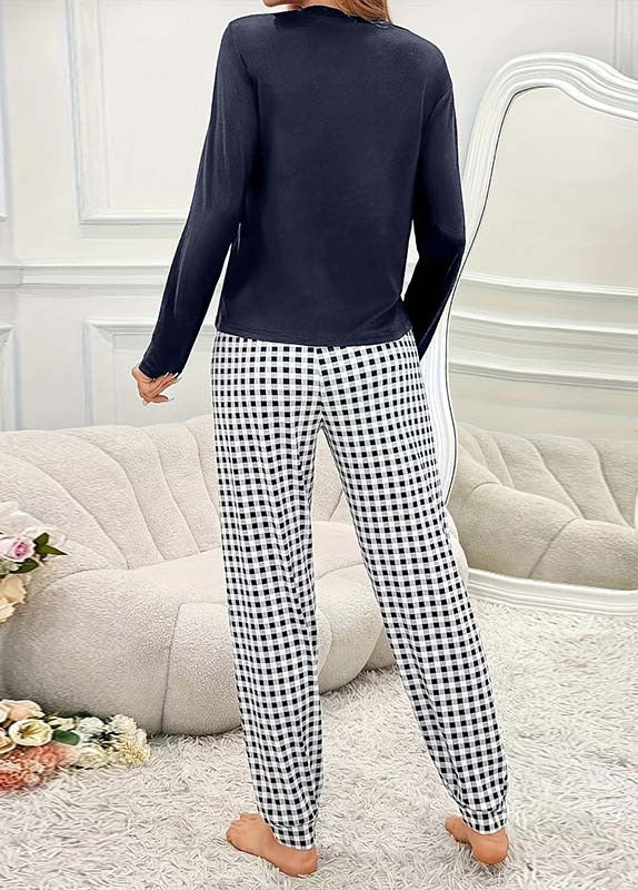 Damen Pyjama Zweiteiler Mit Hose Und Oberteil | Modern