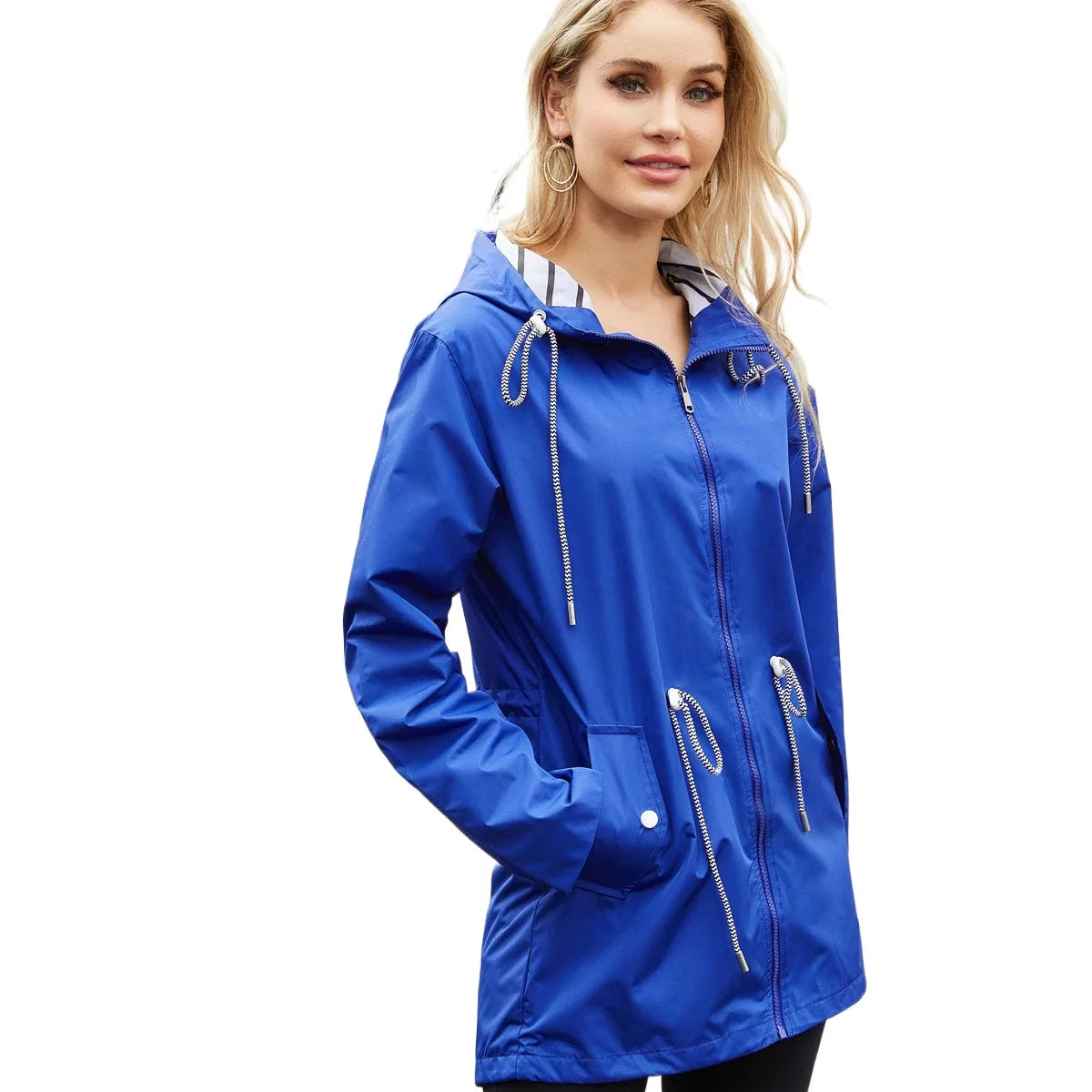 Damen Regenjacke Kapuze | Übergangs