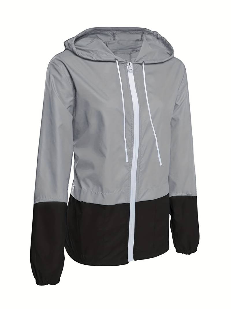 Damen Regenjacke Zweifarbig | Leicht