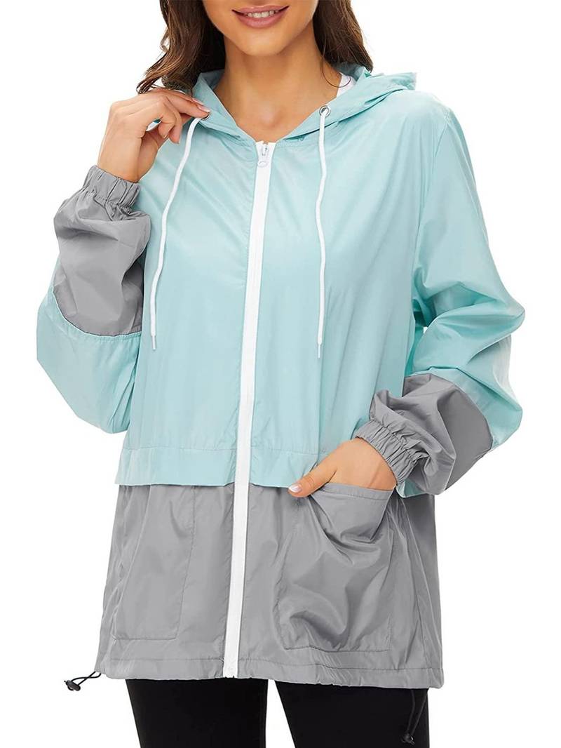Damen Regenjacke Zweifarbig | Leicht