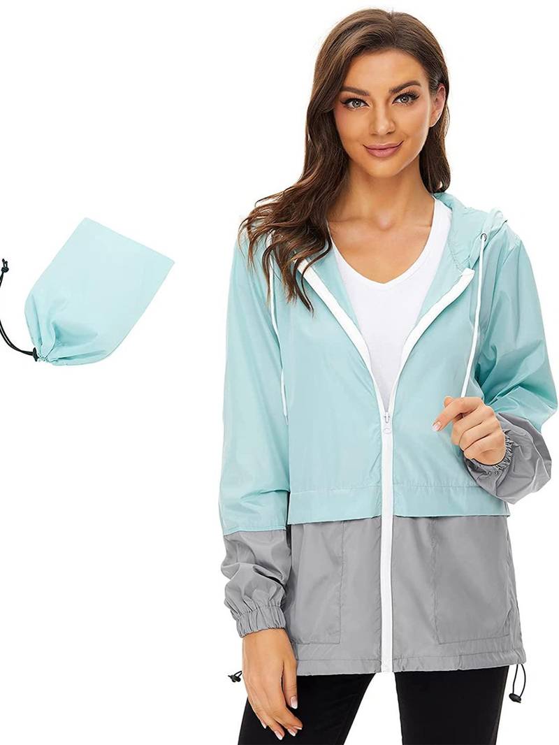 Damen Regenjacke Zweifarbig | Leicht
