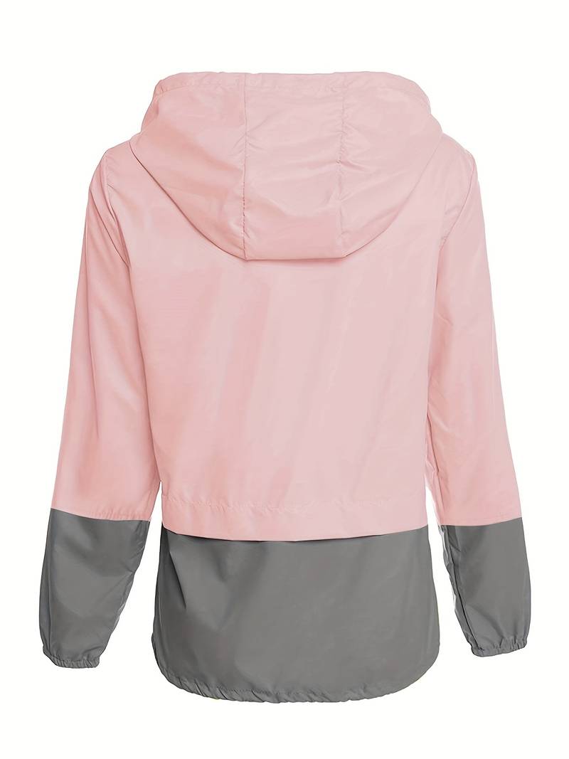 Damen Regenjacke Zweifarbig | Leicht