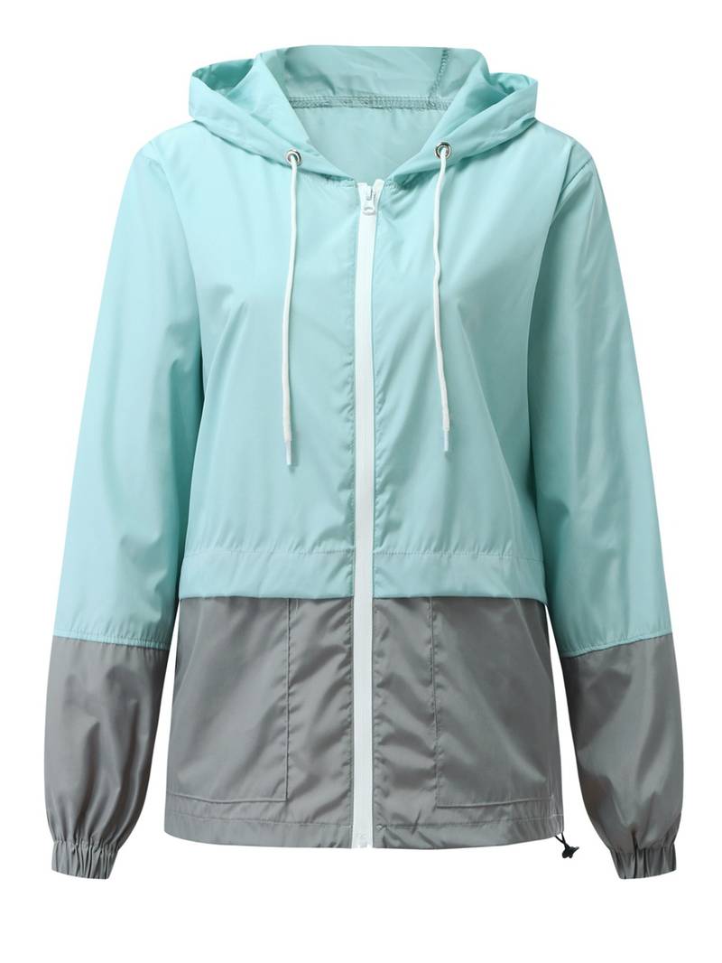 Damen Regenjacke Zweifarbig | Leicht