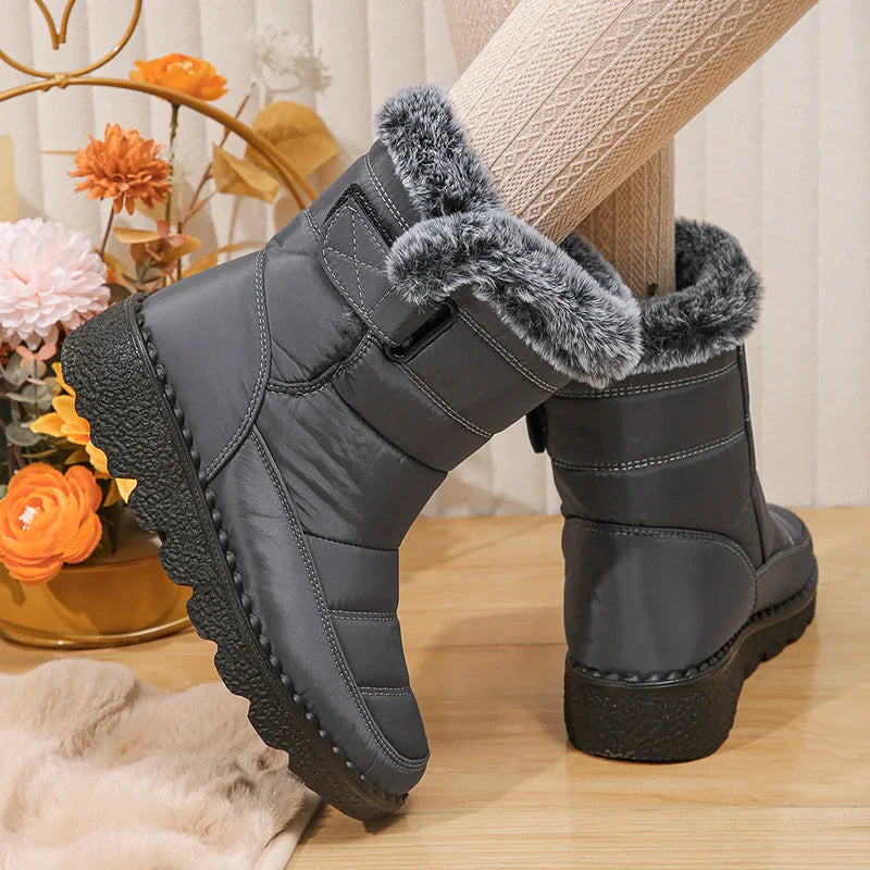 Damen Schneeschuhe Hohe Stiefel Mit Profilsohle | Gefüttert