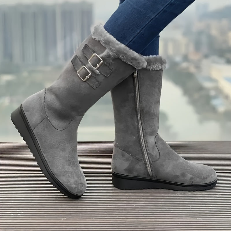 Damen Schneeschuhe Hohe Stiefel Mit Reißverschluss | Winter