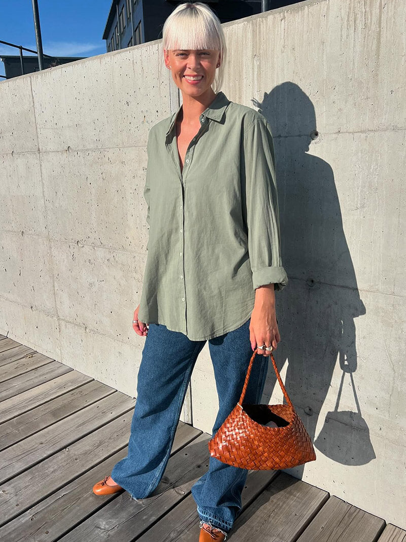 Damen Schultertasche Geflochten Klein | Hobo