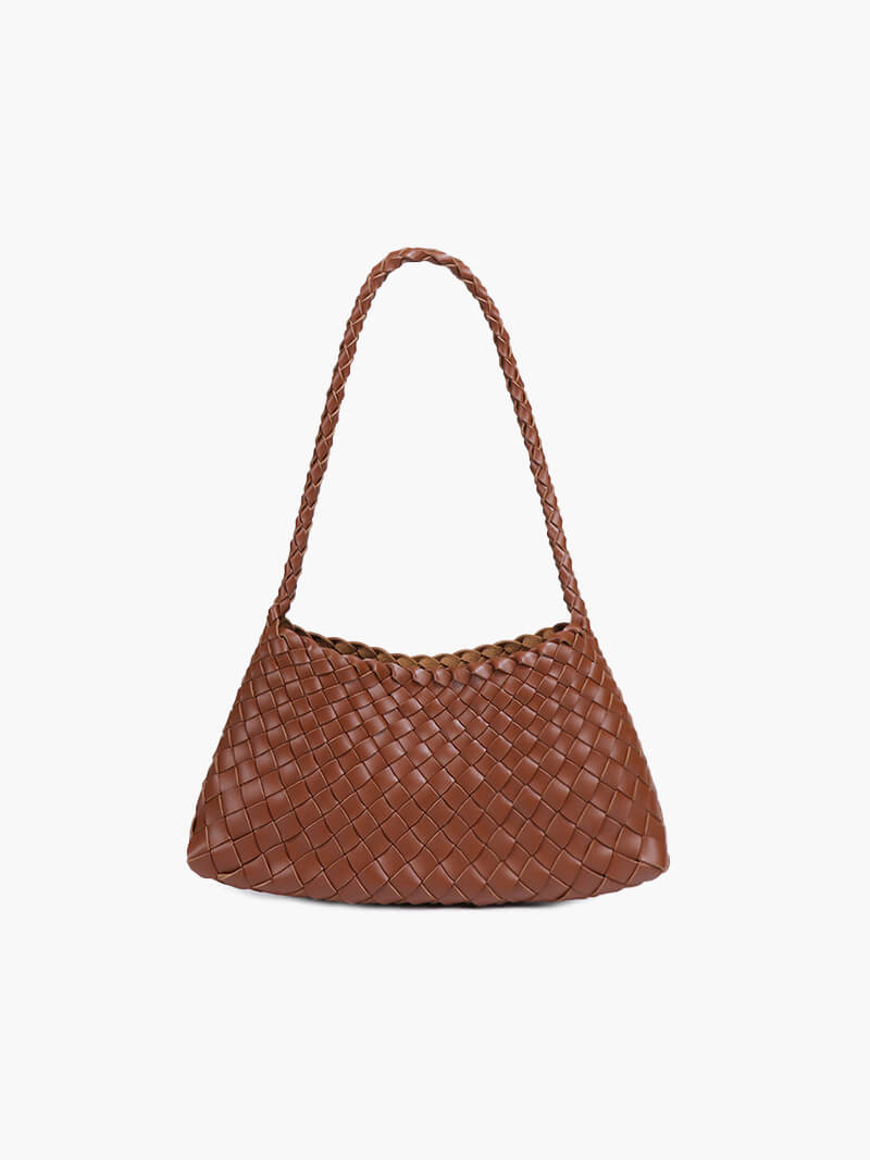 Damen Schultertasche Geflochten Klein | Hobo