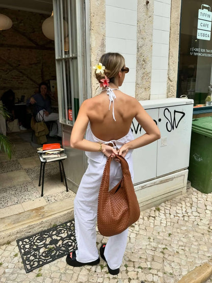 Damen Schultertaschen Geflochten Groß | Hobo