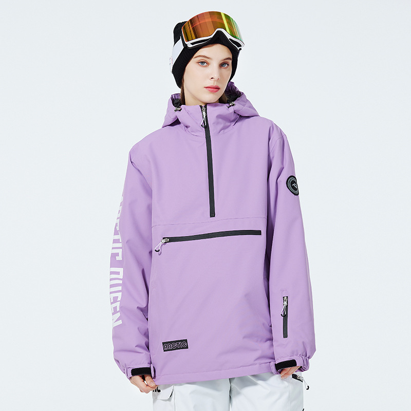 Damen Ski Jacke Mit Kapuze Und Reißverschluss Tasche | Winter