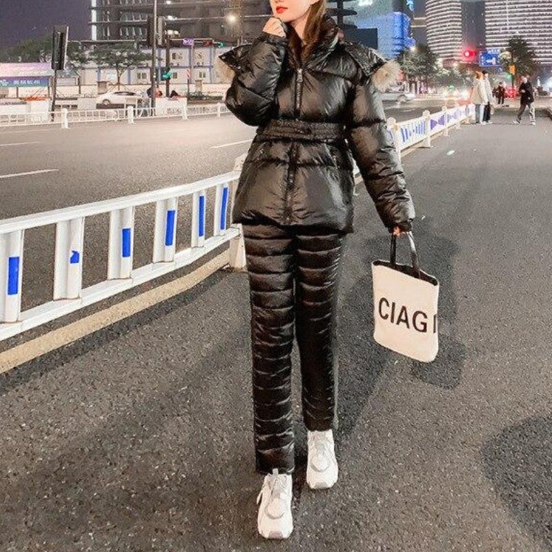 Damen Skianzug Mit Kapuze | Bequemer Winter