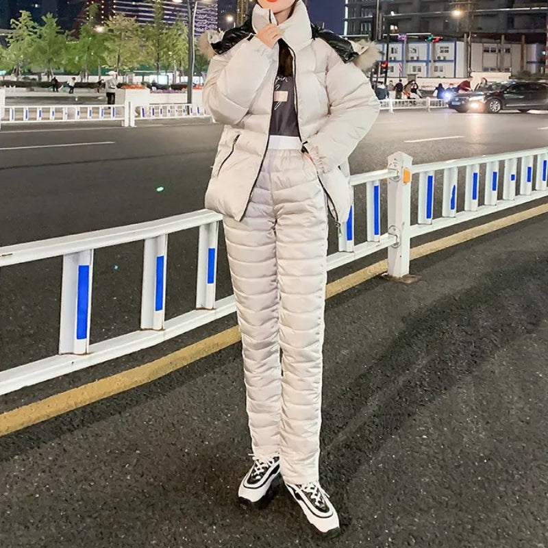 Damen Skianzug Mit Kapuze | Bequemer Winter