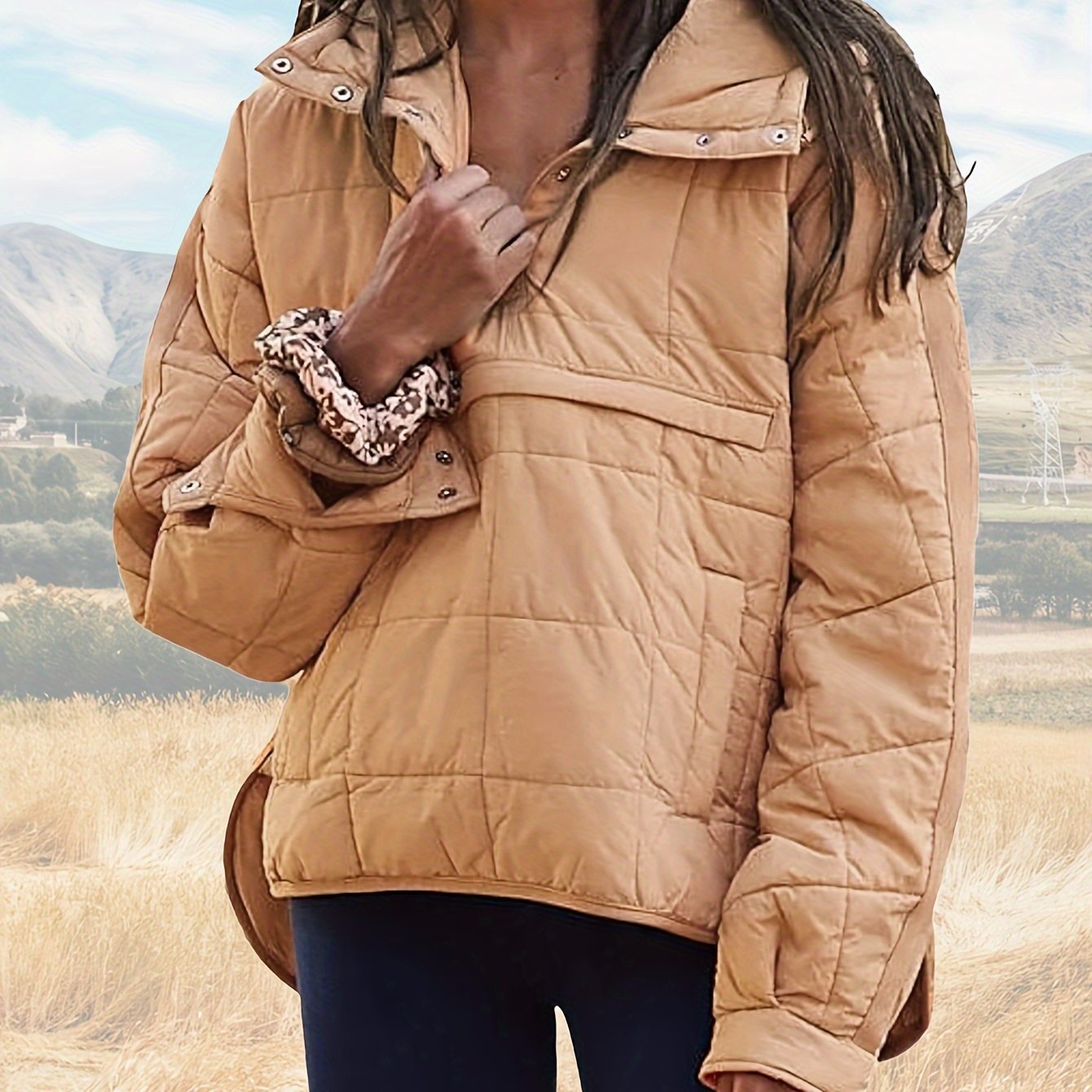 Damen Steppjacke Oversized | Übergangsjacke