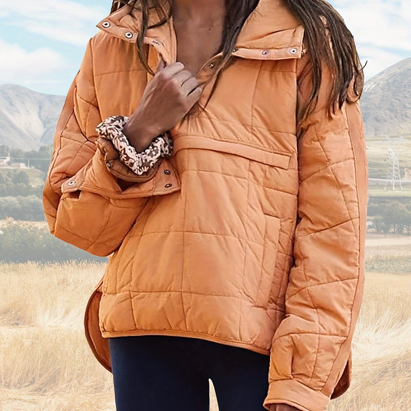 Damen Steppjacke Oversized | Übergangsjacke