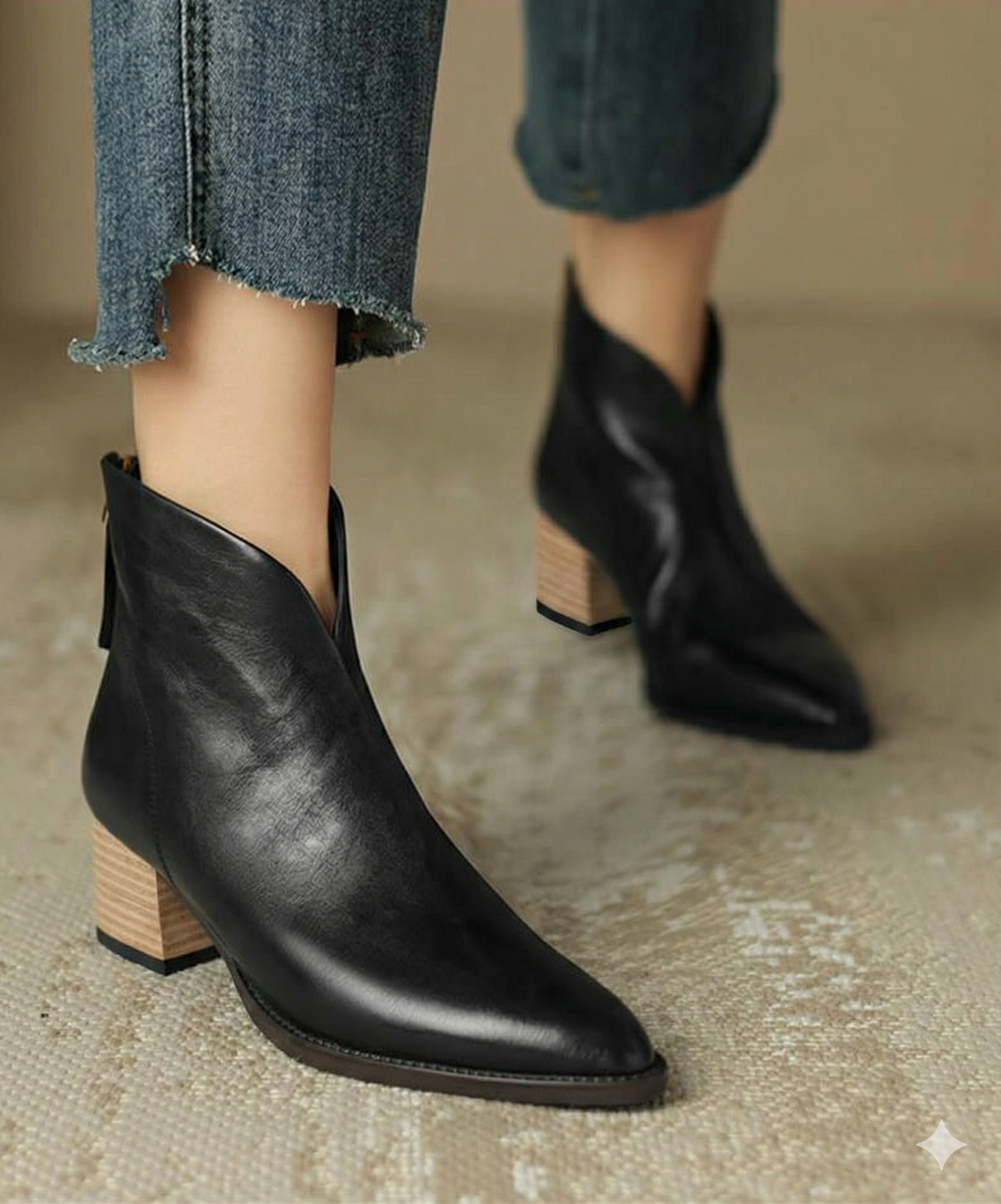 Dámské kotníkové boty na podpatku | Elegantní