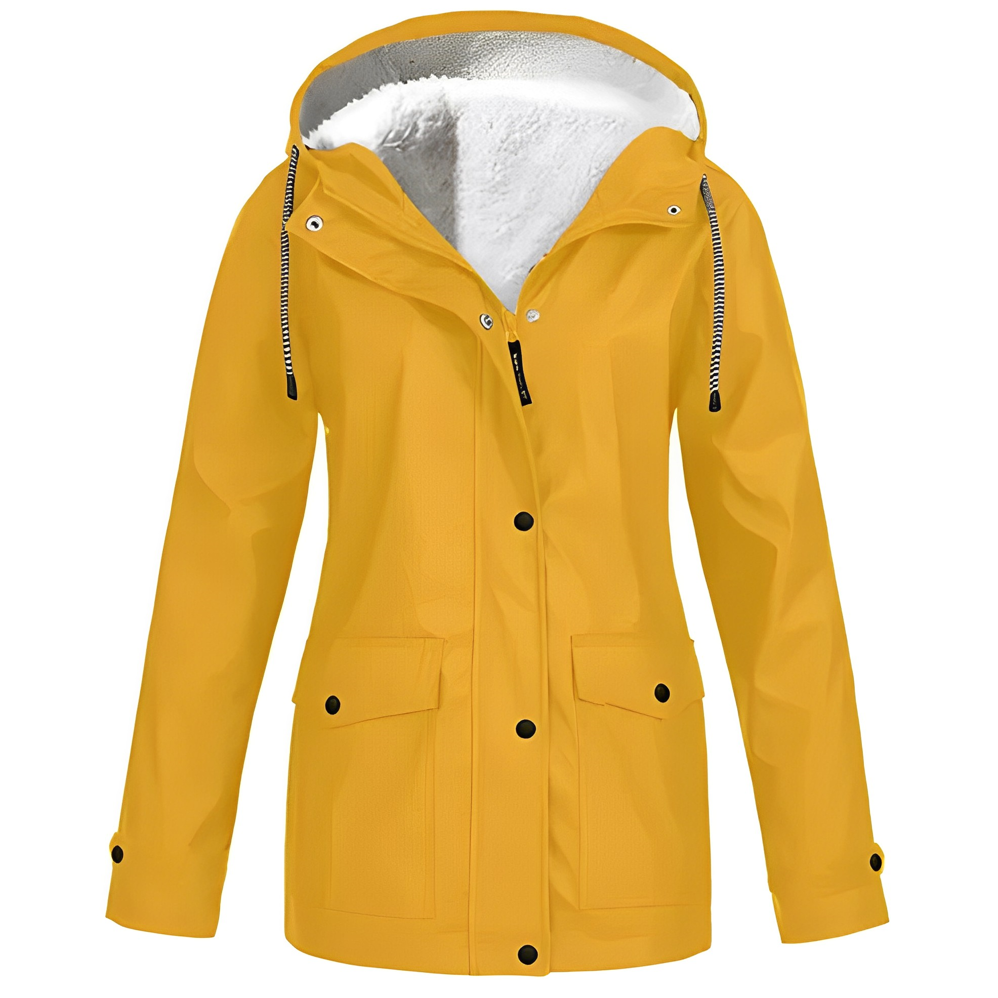 Damen Übergangsjacke Mit Kapuze Und Fleecefutter | Warm
