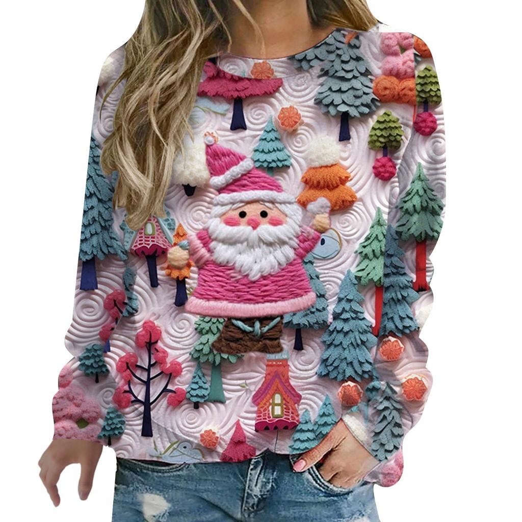 Damen Ugly Christmas Pullover Lustig Bedruckt | Weihnachts Design