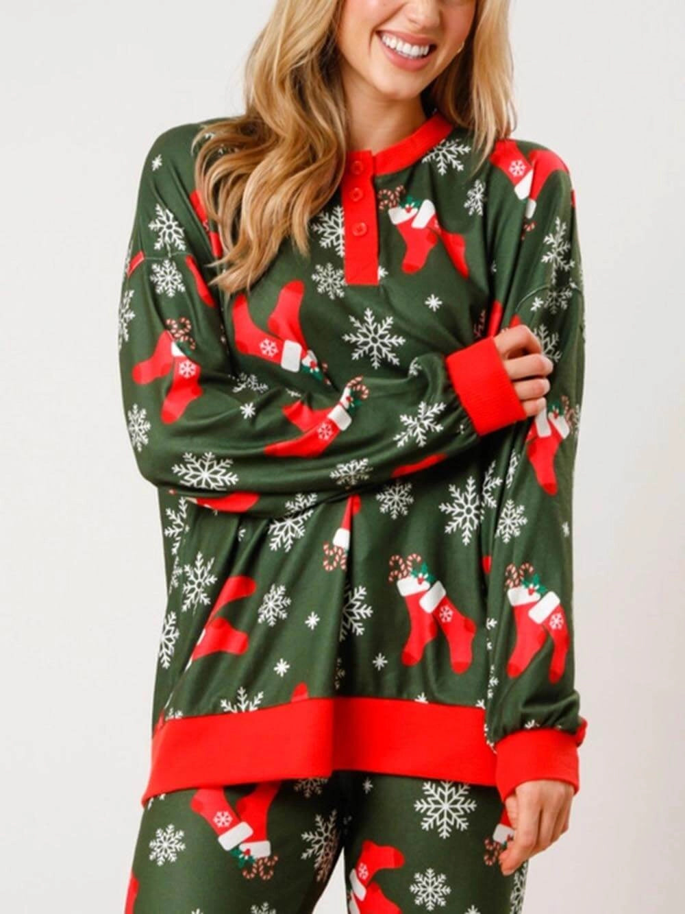 Damen Weihnachts Pyjama Set | Festlich