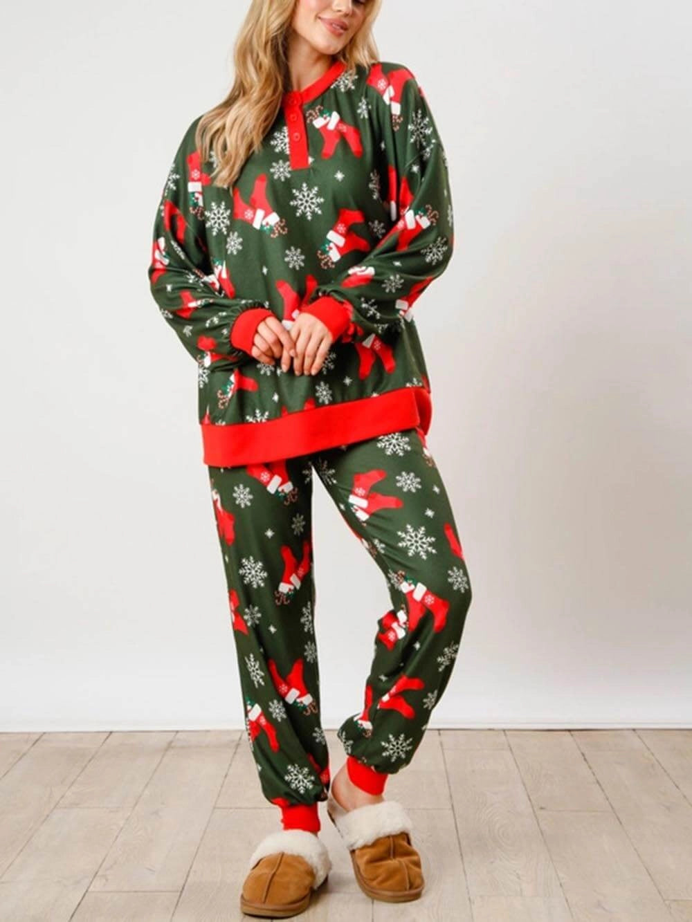 Damen Weihnachts Pyjama Set | Festlich