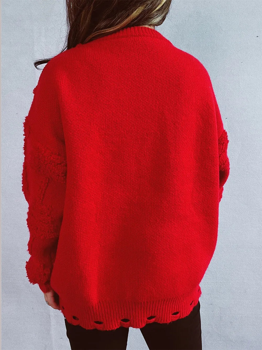 Damen Weihnachtspullover Mit Deko-Details | Strick