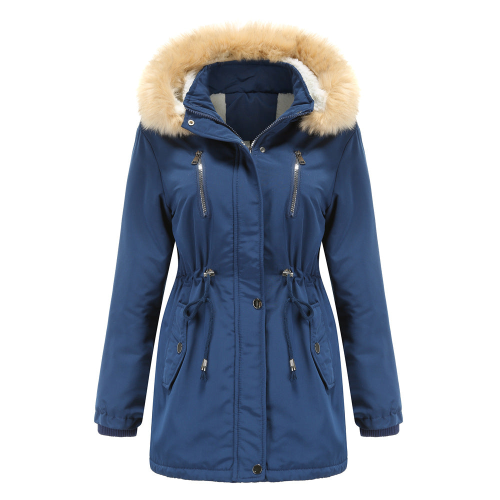 Damen Winterjacke Mit Kapuze & Kordelzug | Warm & Lang