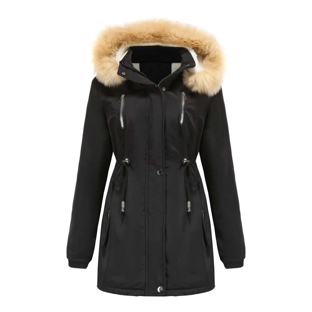 Damen Winterjacke Mit Kapuze & Kordelzug | Warm & Lang