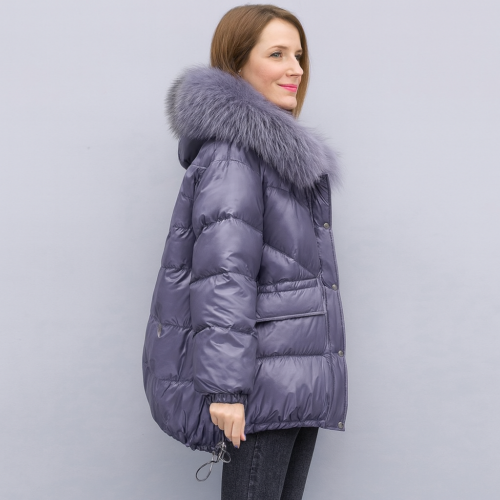 Damen Winterjacke Mit Kapuze Und Fellkragen | Stepp