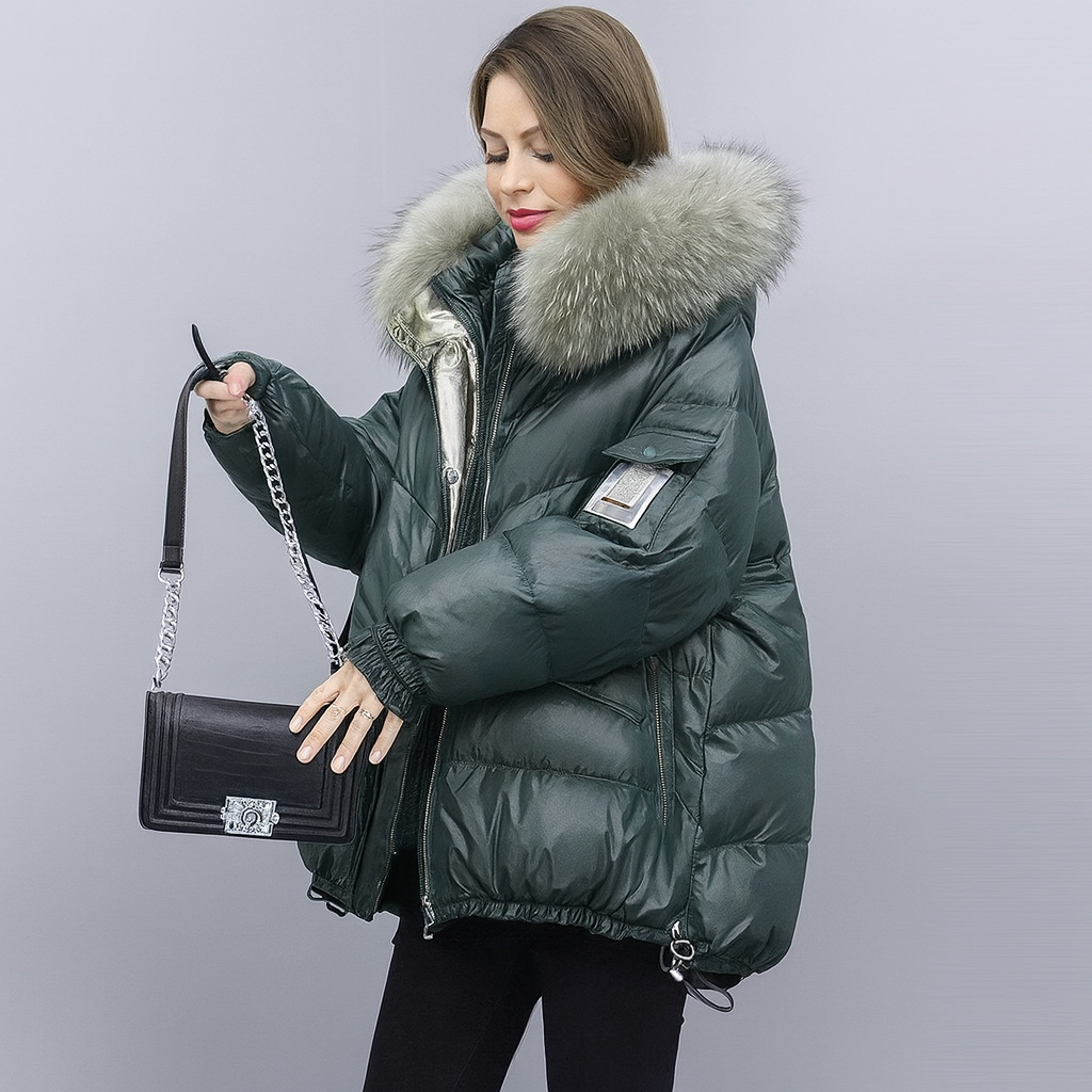 Damen Winterjacke Mit Kapuze Und Fellkragen | Stepp