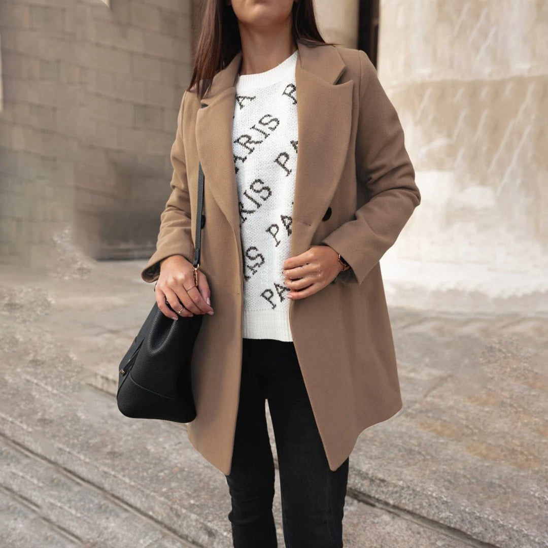 Damen Winterjacke Mit Reverskragen | Lang