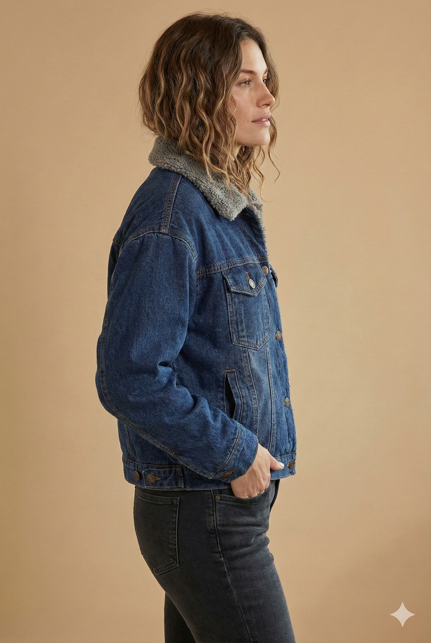 Damen Winterjacke Mit Teddyfutter | Warm