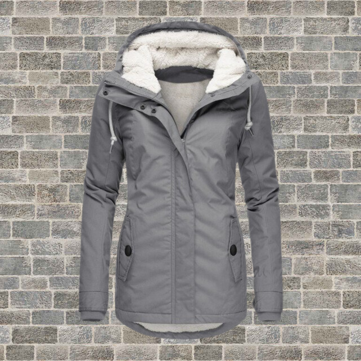Damen Winterjacke Parka Mit Fleecefutter | Lang