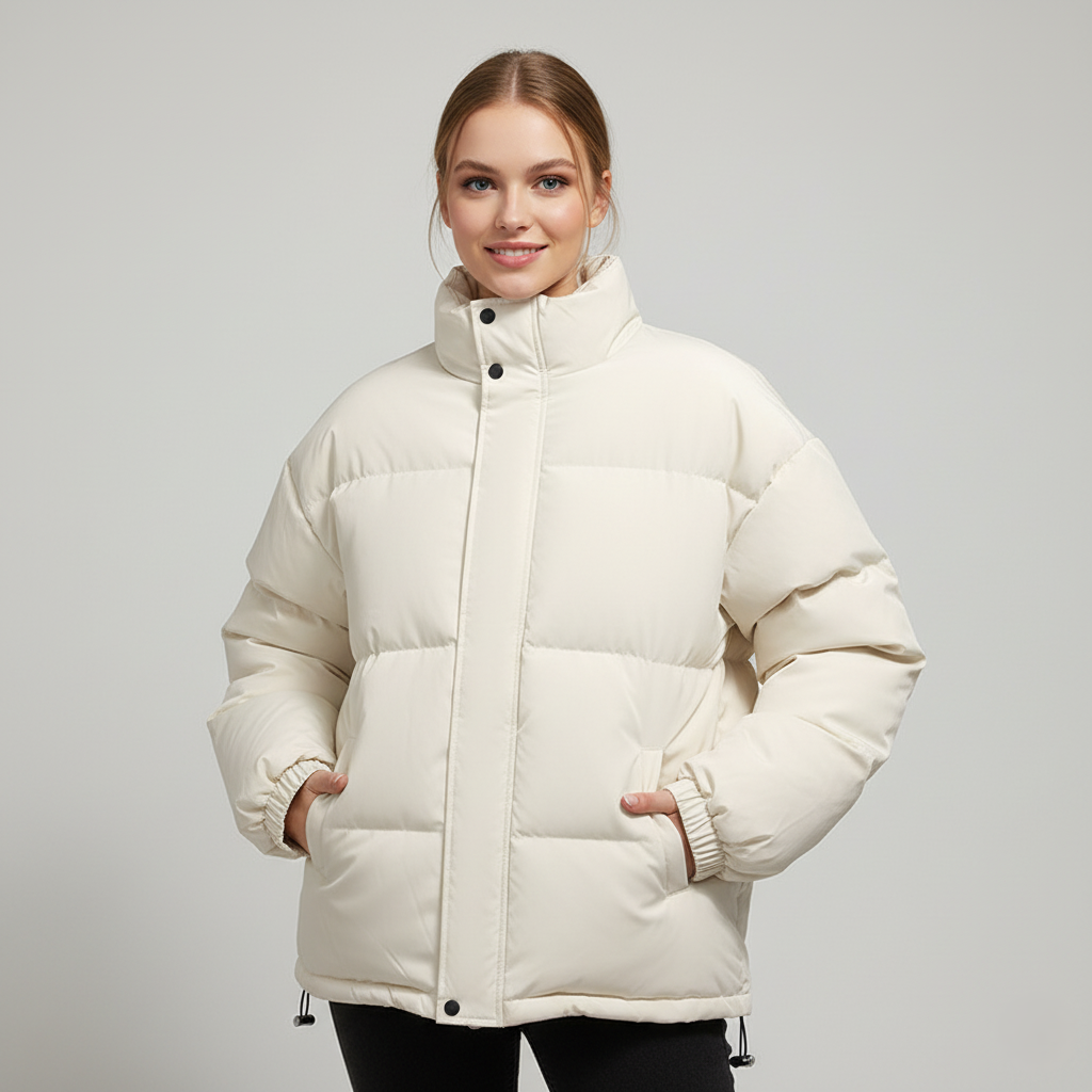Damen Winterjacke Stepp Mit Stehkragen | Warm